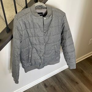 Worn only once! Grey lightweight bomber jacket from Express - Size M
